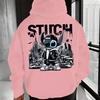 Men's Disney Stitch Cool Graphic Hoodie Comfortable Warm Pullover Disney Outdoor Sports Top