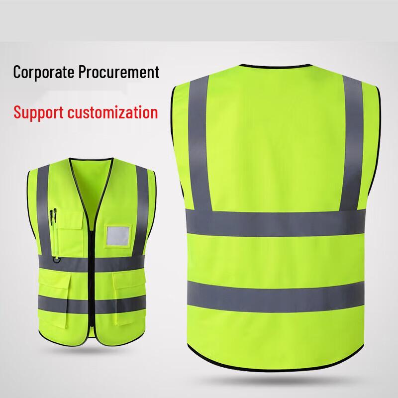 Churong High-Visibility Multi-Pocket Reflective Safety Vest