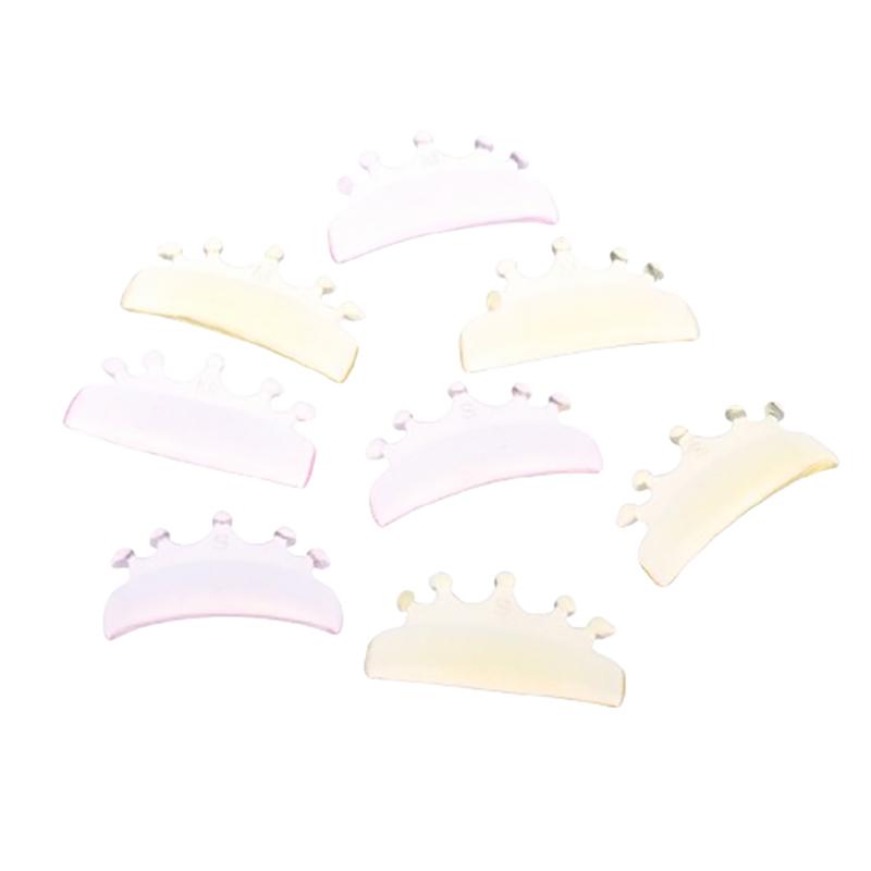 2Pairs Crown Shape Glue Free Silicone Eyelash Perm Rod Lash Lifting Lamination Pad 3D Lashes Extension Curler Accessories Tools