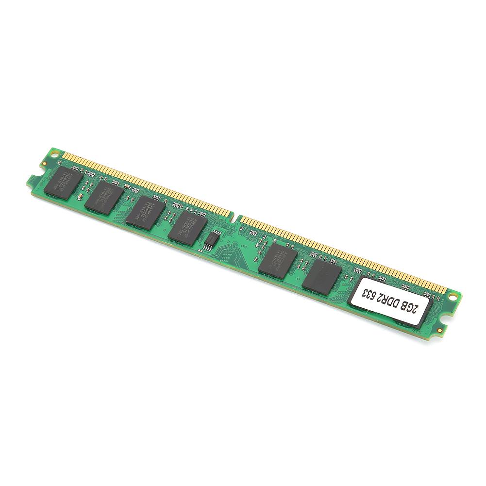 DDR2 2GB Memory Module 533Mhz PC2‑4200 Double‑Sided 16‑Grains for AMD Desktop Computer