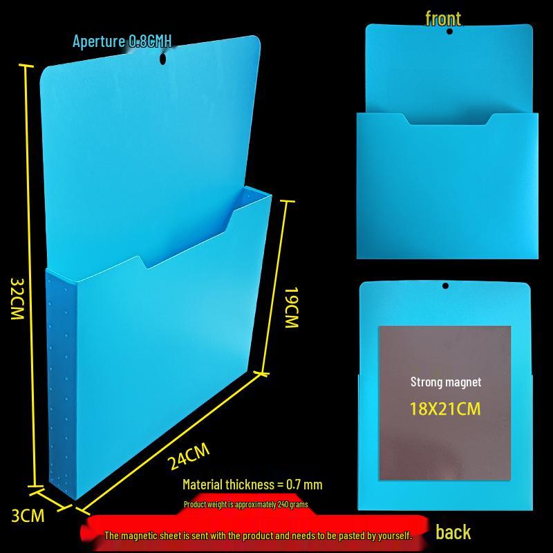 A4 Wall-Mounted Magnetic File Storage Box