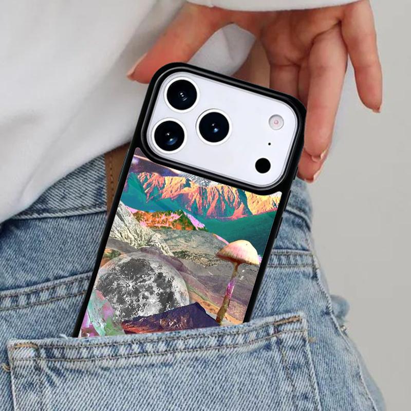 Hippie Trippy Psychedelic Message Abstract Phone Case for iPhone 16e 15 14 13 12 17 Pro Max Plus Air 17pro Cover Coque