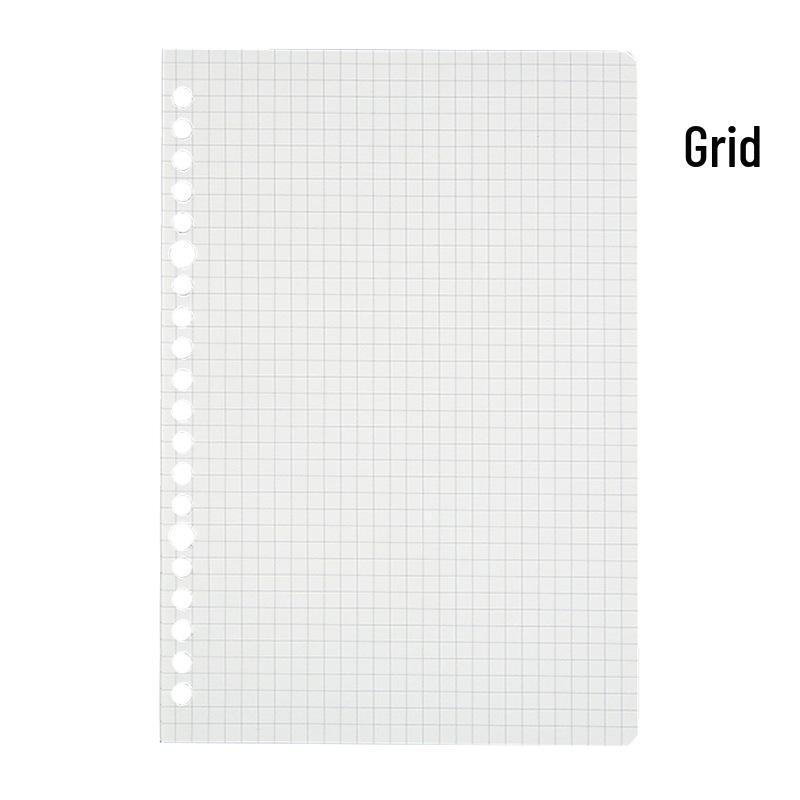 A5 Frosted Transparent Loose-Leaf Binder with Detachable B5 Replacement Core A5