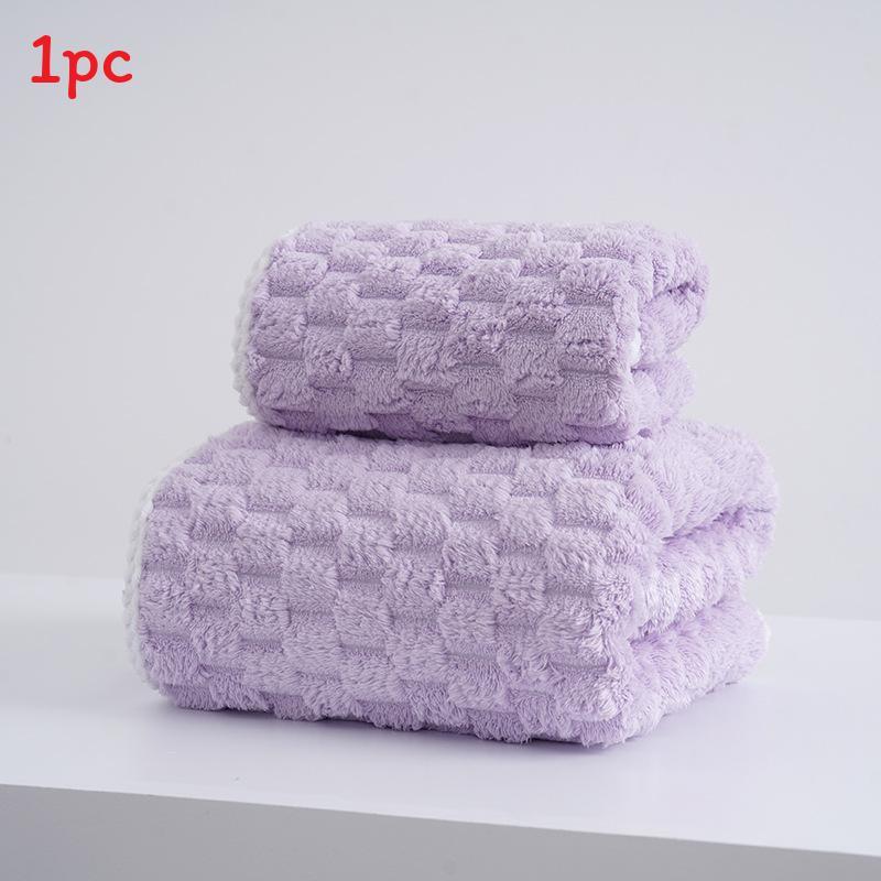 Coral Fleece Bath Towel With Absorbent Softness For Adults And Beach Use