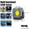 COB Keychain Flashlight with Magnetic Base,Mini Camping Lantern for Outdoor EmergencyRepair, Hiking, Portable LED Work Light