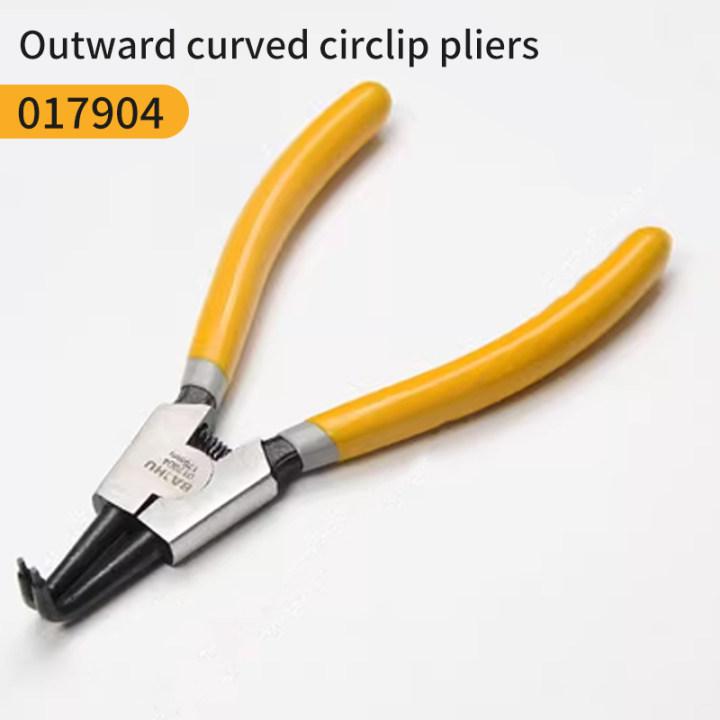 Portable 7inch Internal External Pliers Retaining Clips Carbon Steel Multifunctional Snap Ring Circlip Pliers For Hand Tool