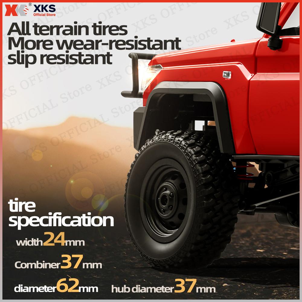 Xks Mn82T Lc79 1:12 Scale Rc Car 4Wd 2.4G Remote Control Pickup Crane - Off-Road Climbing Toy For Kids Christmas Gift