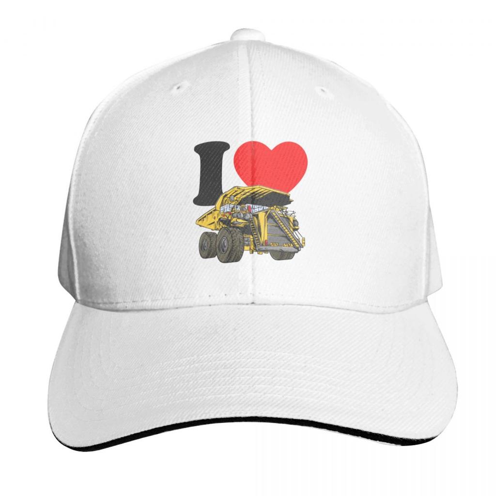 I Love Dump Truck Baseball Cap Luxury Women Cap Brand Unisex Cap Streetwear Fishing Caps Unisex Hats For Women Unisexs