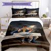 Football Messi Personalized Name Bed Sheet Set Perfect for Decorate room Wrinkle Resistant Bedroom Decor Wedding Party GiftLuxury Gift for Birthday,