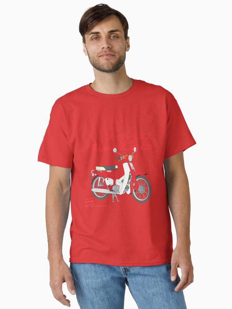 

Honda Mens and Womens Tshirt Summer Cotton Tee Honda Super Cub C70 Shortsleeved Spring Autumn Motorcycle Cycling Top S