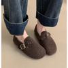 Vinterskor Dam Rund Tå Slip-on Damskor Loafers Päls Casual Sneaker Höst Modis Slip on Klänning Mockasin Ny Höst