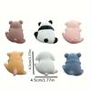 1pc 3D Cartoon Animal Figurine, Resin Desk and Dashboard Decor, Cute Miniature Office Ornament Collection, Non-Electric Desk Accessory