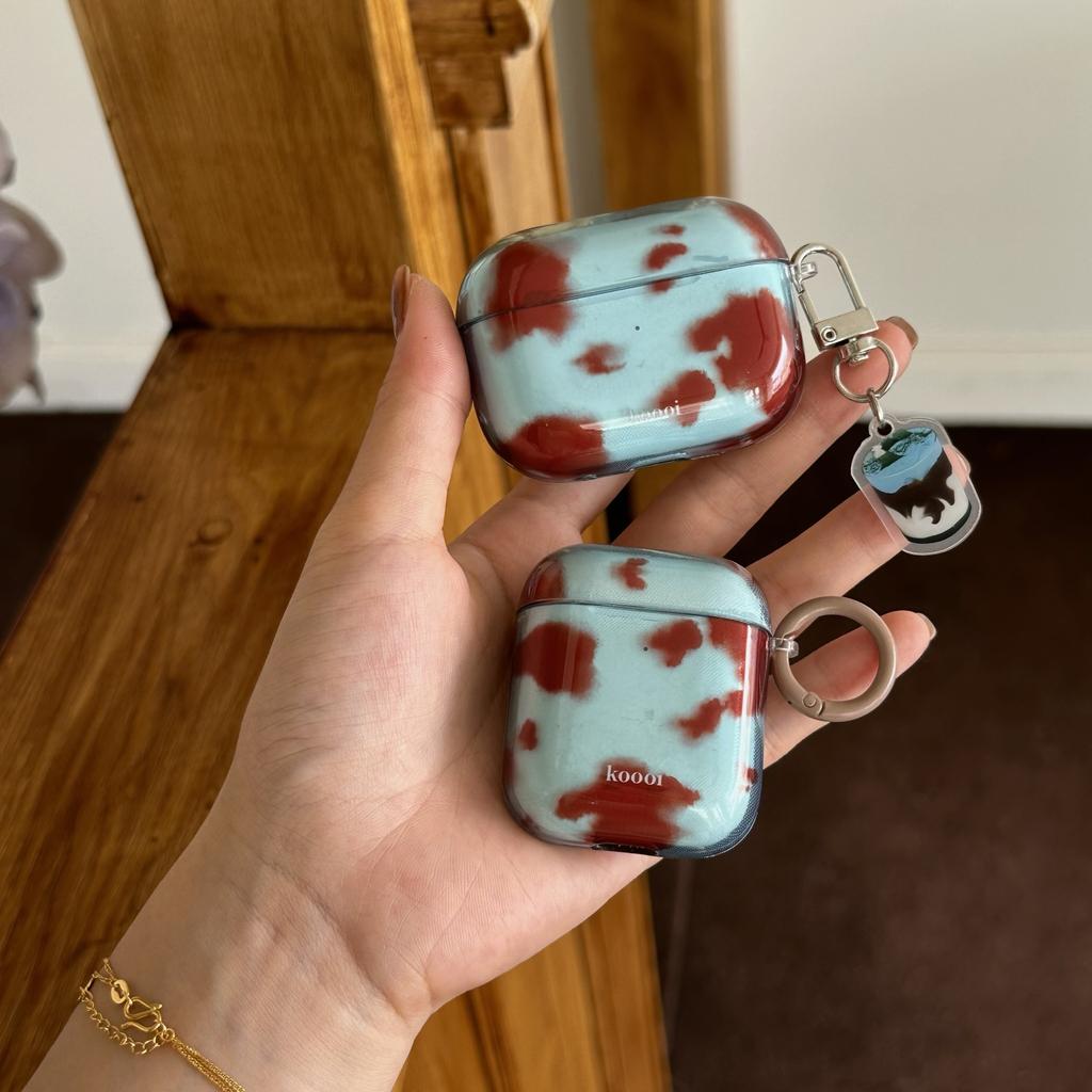 Ins Korean Cute Plaid Airpodspro1 Protective Case New 1st Generation Creative Leopard Print Earphone Case 1/1st Generation