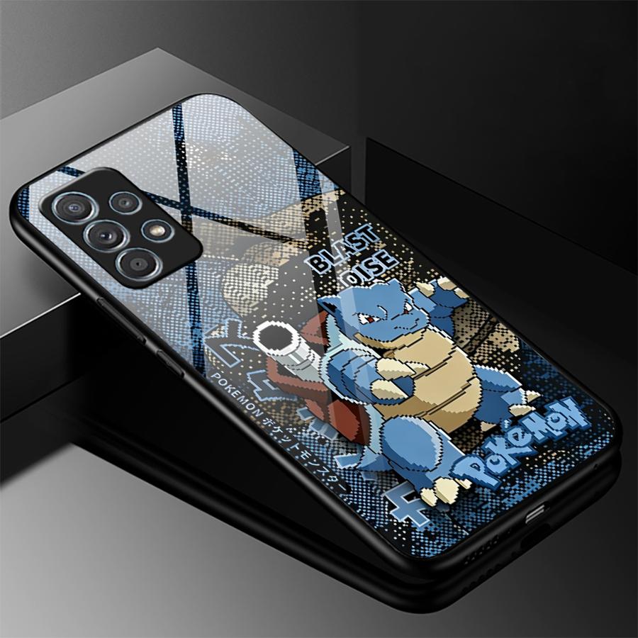 Hot Cartoon Pokemon Phone Cover Glass Case for Samsung Galaxy A56 A34 A13 73 A55 A54 A32 A14 A36 A06 A24 A23 A25 A16 A26 A15 A05