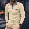 Spring and Autumn Men's Golf Polo Shirt Business Leisure Fashion Men's Long Sleeve Polo Shirt