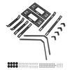 Motorcycle Side Box Bracket Aluminum Alloy Multifunctional Quick Release Universal Carrier Side Rear Luggage Cases Rack