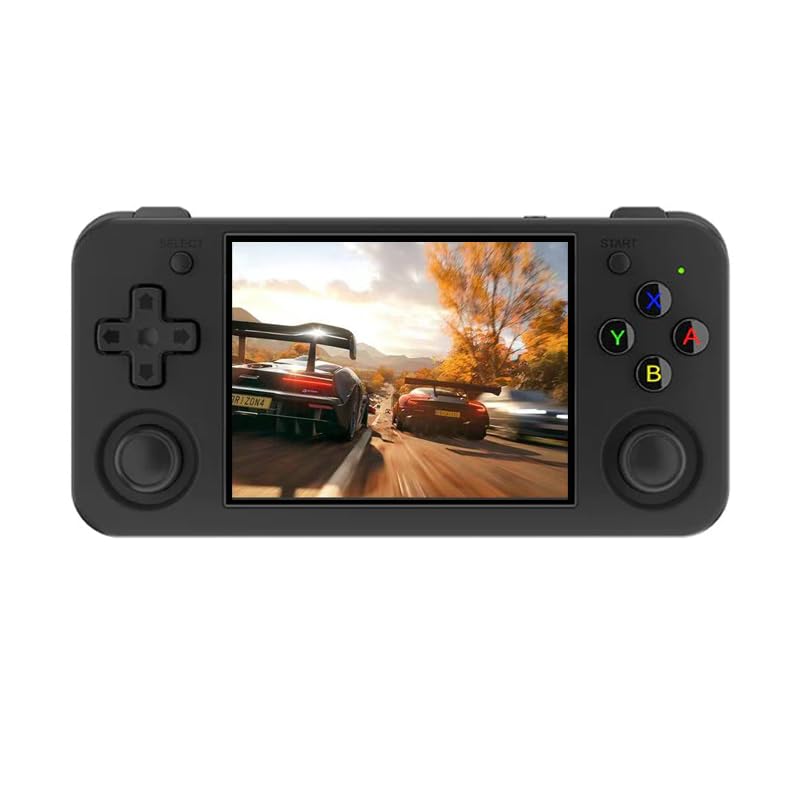 

Anbernic RG35XX H Whatsko Handheld Game Console with Linux IPSOCA Full Vibration WiFi Online Japanese Black System, 3.5-inch Screen, Motor, Play, чорний