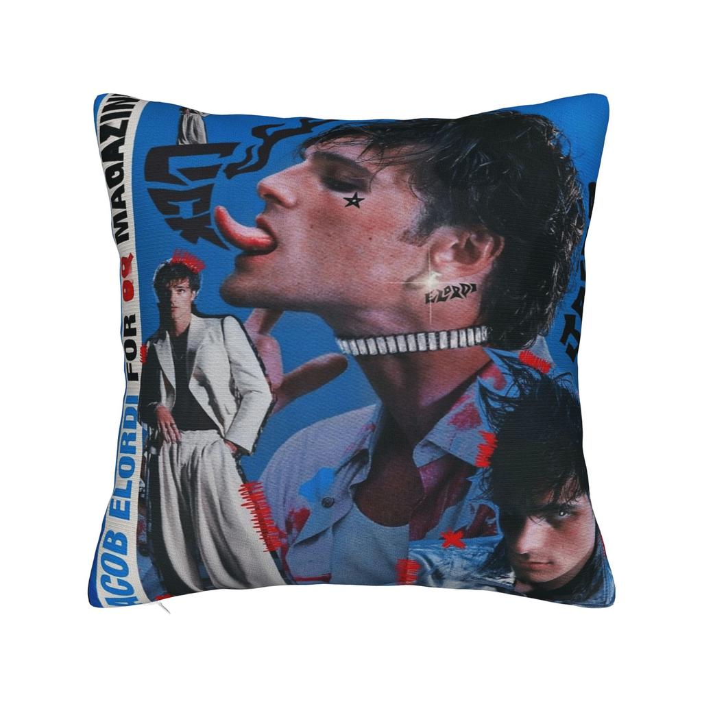 Vintage Jacob Elordi Australian Actor Pillow Cover Novelty Pillow Case For Chair Sofa Home Decor Comfy Pillowcases Birthday Gift