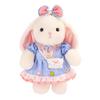 Plush Rabbit Toy With Long Ears And Dress For Kids Gift