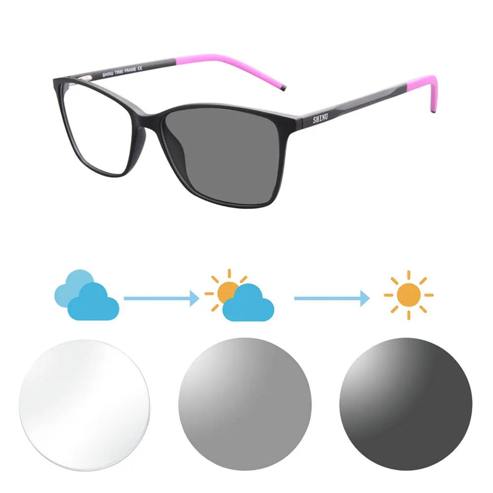 SHINU Optical Frame with Minus Degree Women Glasses Small Size Shortsighted Glasses for Lady