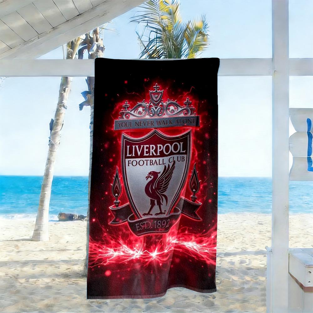 Liverpool Beach Towel High Absorbency Quick-Dry Comfortable Lightweight Perfect for Traveling Yoga Camping and Swimming
