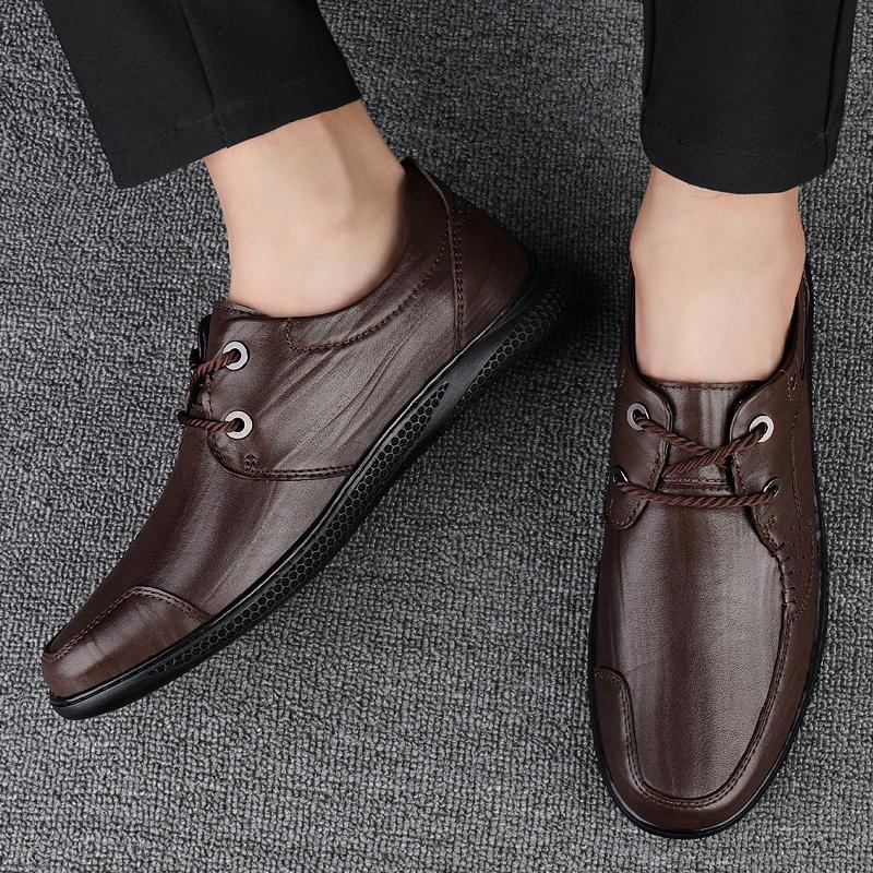 Genuine Leather Men's Shoes High Quality Spring Autumn Social Shoe for Men New Luxury Designer Wedding Party Shoes