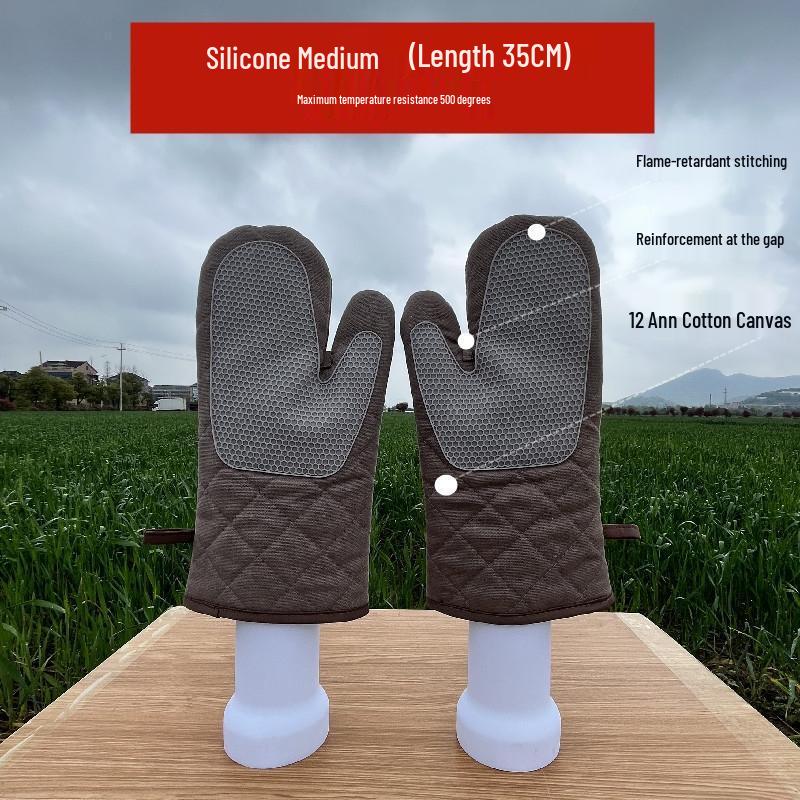 

HANDUNYOU 500℃ Heat Resistant Oven Gloves