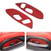 Red Carbon Fiber Seat Adjust Button Cover Trim For Corvette C8 Z51 Z06 -25