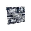 DIOR Travel Toile de Jouy Reverse Print Zipper Tech Fabric Clutch Bag  Shoulder Bag Handbag Regular Fit Women's Style Blue