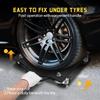 Car Dolly Set 2500 LBS Capacity Wheel Dolly, Heavy Duty Vehicle Dolly for Moving Car with 2.5 Inch Nylon Wheels,Bolts Resist Tir