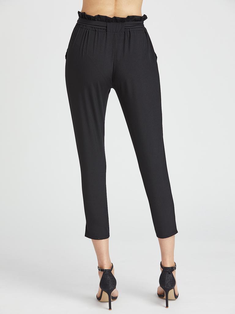 SHEIN Ruffle Waist Self Tie Capri Pants acquista in modo economico —  spedizione gratuita, recensioni reali con foto — Joom