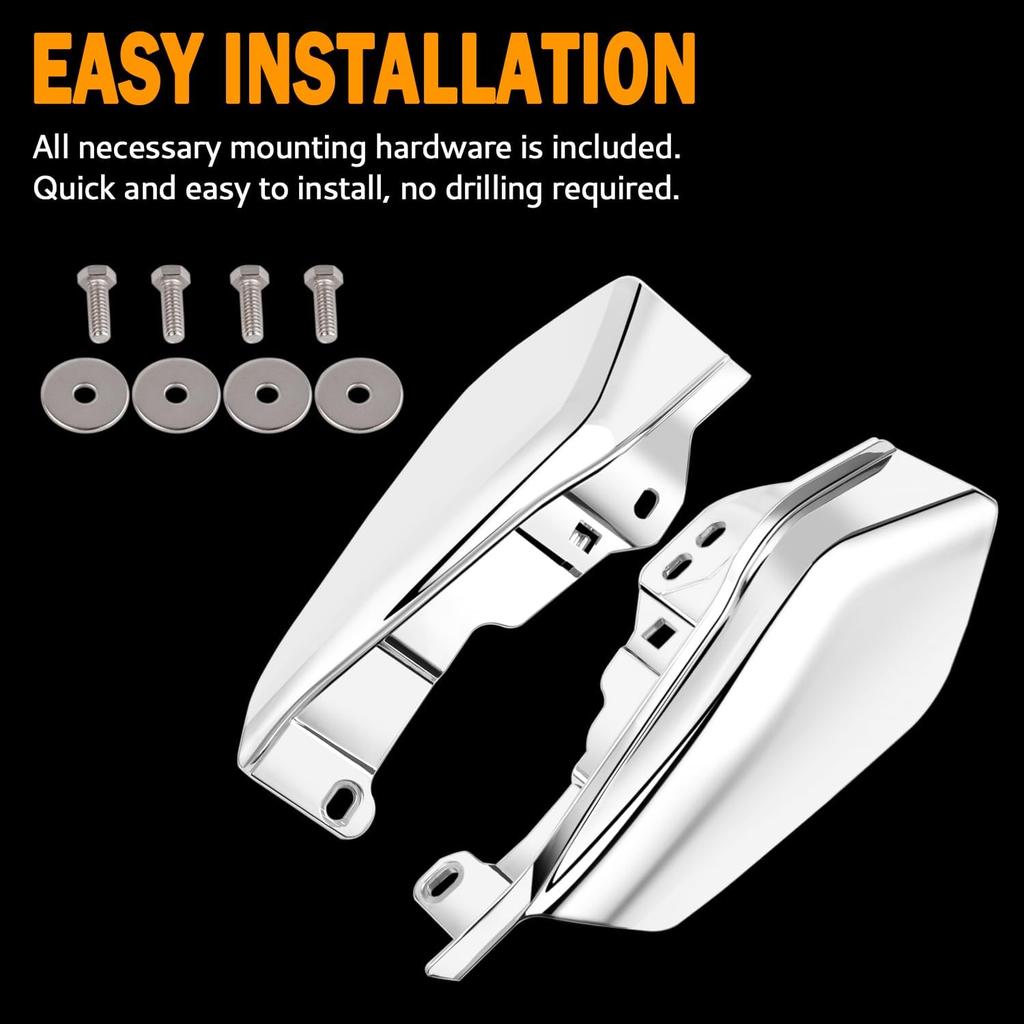 PBYMT Mid Frame Air Deflectors Heat Shield Compatible for Harley Touring Road King Street Electra Glide 2009-later Also Compatible with Models