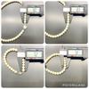 Akoya Pearl Necklace Bracelet Natural Jewelry Luster White Beige Silver Clasp Approx. 44cm 8.0 Mm–8.5mm 41.5g Approx. 22cm 7.0mm–8.0mm 15.6g