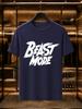 2026 New Arrival 100 Cotton Tshirt Beast Mode Graffiti Print Crew Neck Unisex Casual Short Sleeve Tee