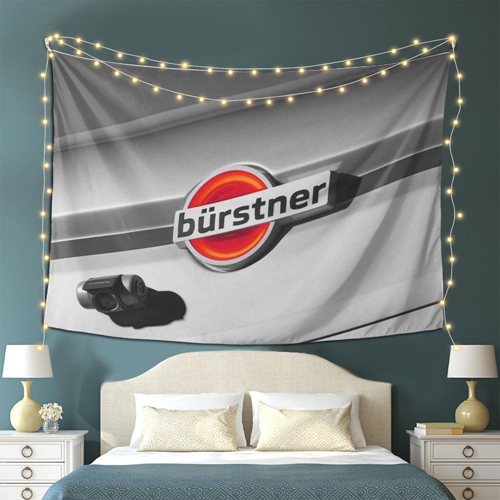 Arazzo con Logo Burstner da Appendere alla Parete Decorazione Estetica per la Casa Arazzi per la Stanza del Dormitorio
