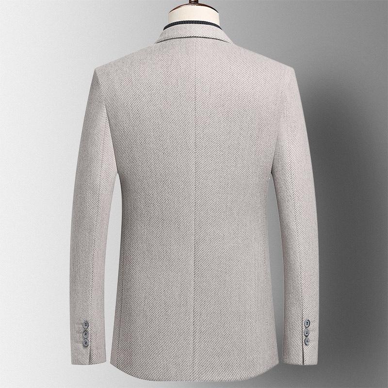 Autumn and Winter Thick Suit Men's Trend Slim Wool Small Suit