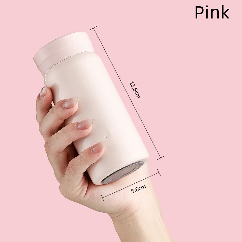 1PCS Tumbler Thermos Cup Milky White Coffee Mug Car Insulated Water Bottle Travel Stainless Steel Vacuum Flasks Drinking Kettle