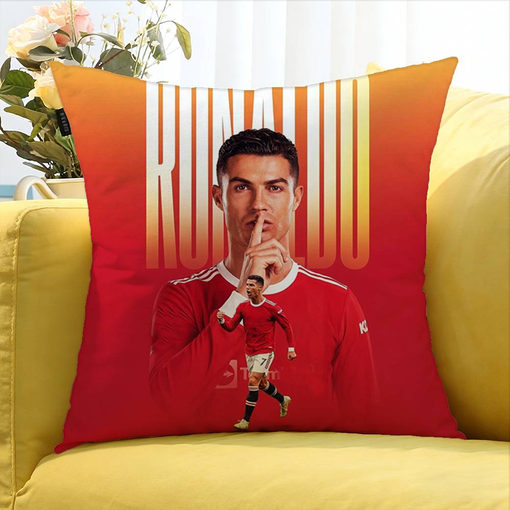Football C-Ristiano R-Onaldo Various Sizes Square Pillow Case For Car Home Bedchamber Decor