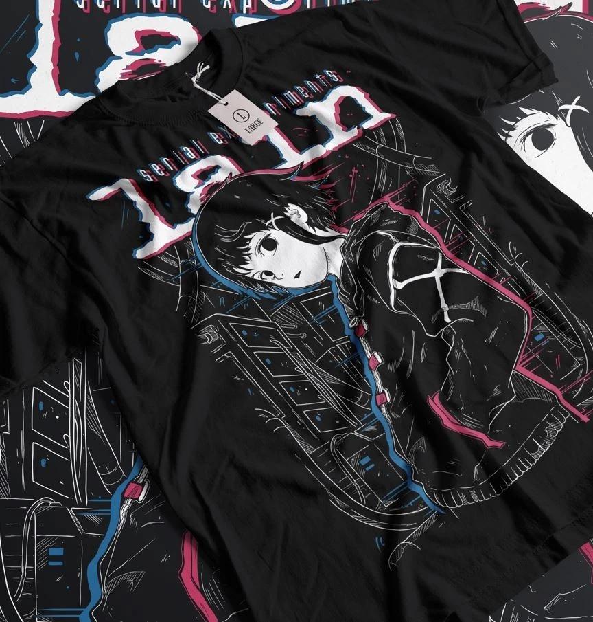Serial ExperiUnisexts Lain TShirt Cyberpunk Shirt Anime Unisexga Gift Unisex Shirt S