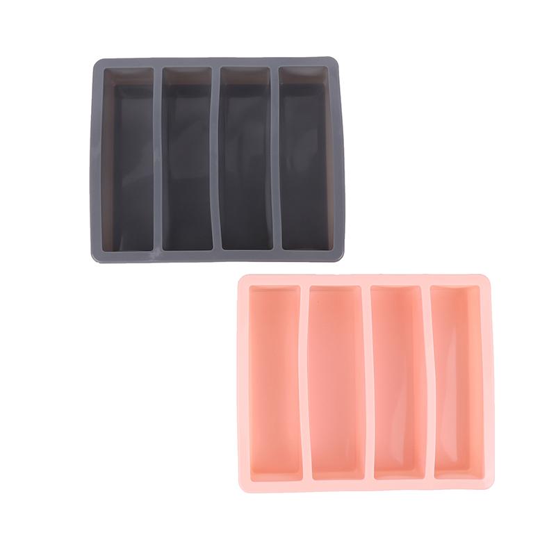 4 Grids Long Ice Cube Tray Mold Reusable Silicone Ice Cube Mold Bpa Free Ice Maker Food Grade Silicone Ice Cubes Mould