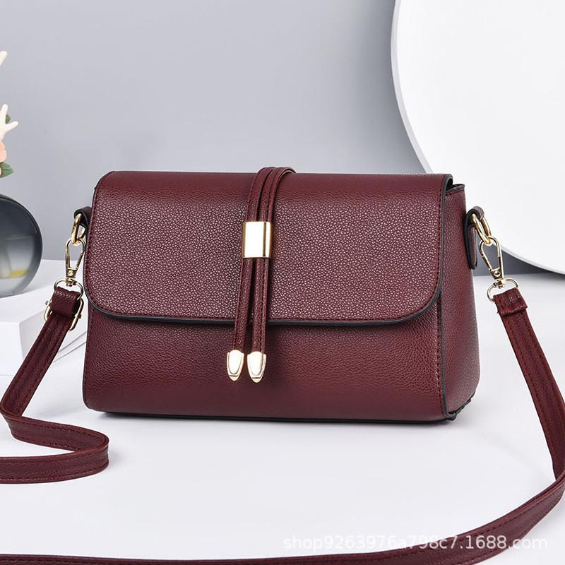 Borsa a tracolla piccola classica in PU per donna con design color block per l'uso quotidiano