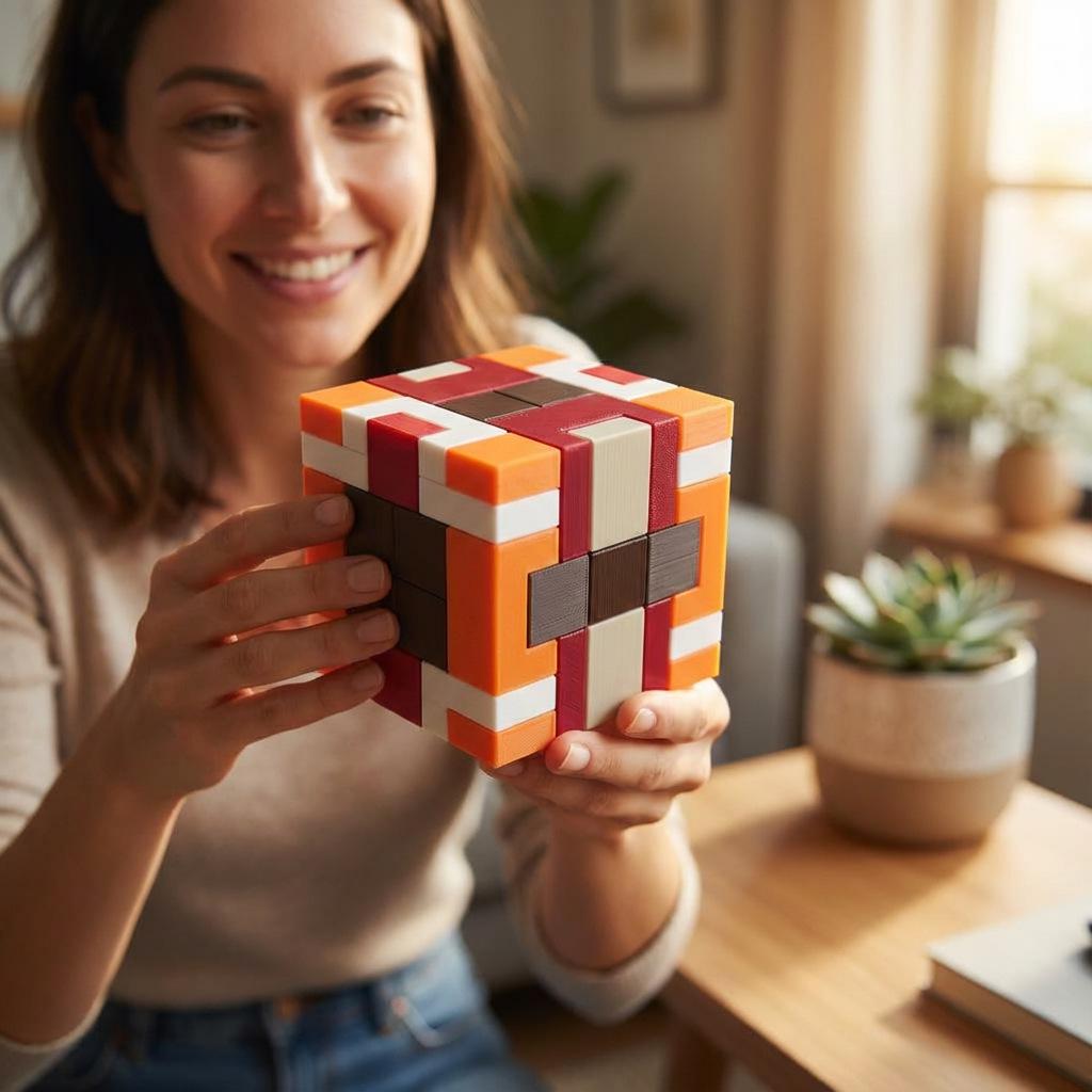 Adult High IQ Brain-Burn Puzzle Cube: Hell Level Slider Challenge & Stress Relief