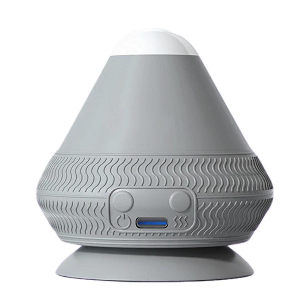 Massage Ball with Heat with Suction Cup Massage Cone Ball 2 Gear Temperature Electric Vibrating Massage Ball for Neck Waist Back