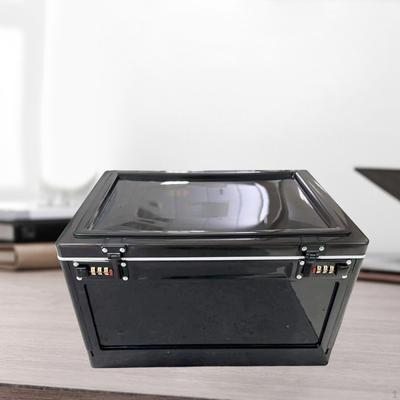 Lockable Storage Box Password Lock Cosmetic Organizer Jewel Bin Food