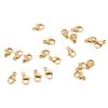 20 Pcs Lobster Clasp Vacuum Plating Stainless Steel Gold Lobster Buckle DIY Jewelry Connection Buckle