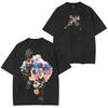 Kingdom Hearts Opraná Oversized Tričko Pánské Dámské Streetwear Y2k Krátký Rukáv Ležérní Bavlna Volné Měkké Dámské Pánské Oblečení