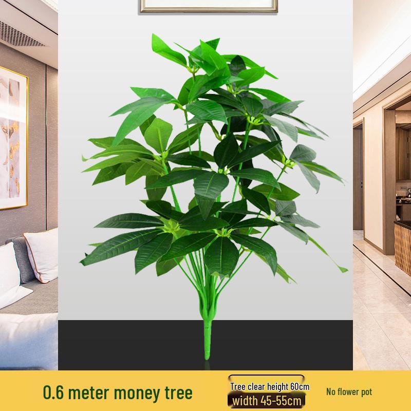 Large Potted Money Tree: Artificial Bonsai for Indoor Decoration