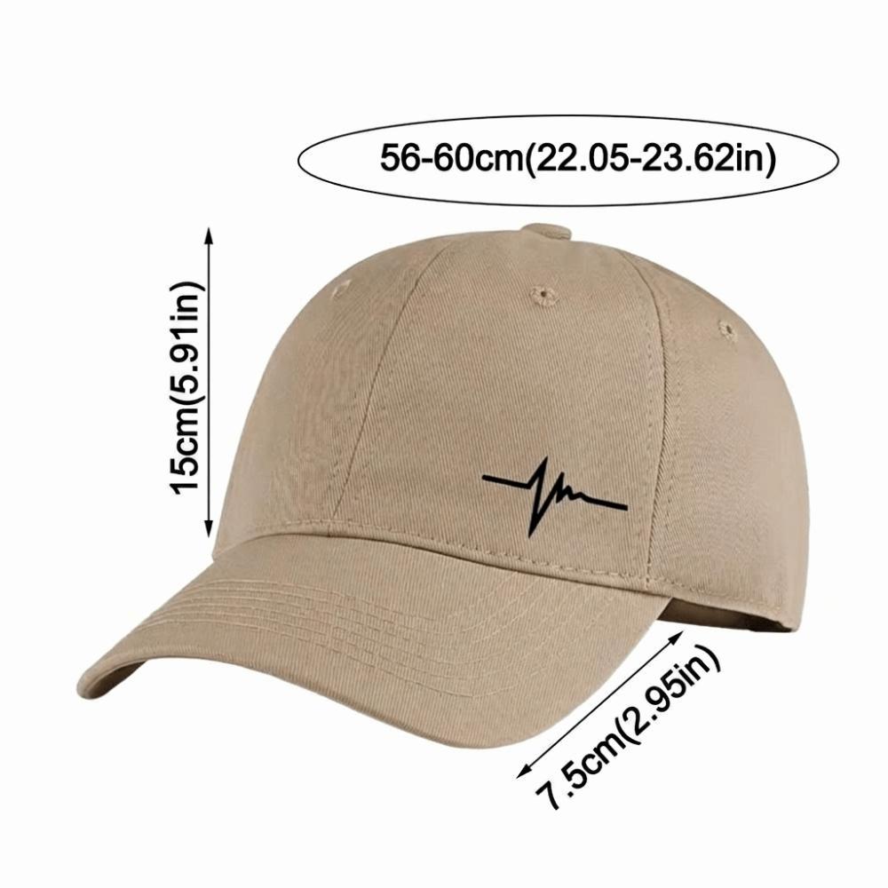 Lifeline Baseball Cap Heartbeat Visor Vintage Sun Hat Outdoor