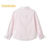 Balabala Girls' Sweet Striped Long-Sleeve Shirt