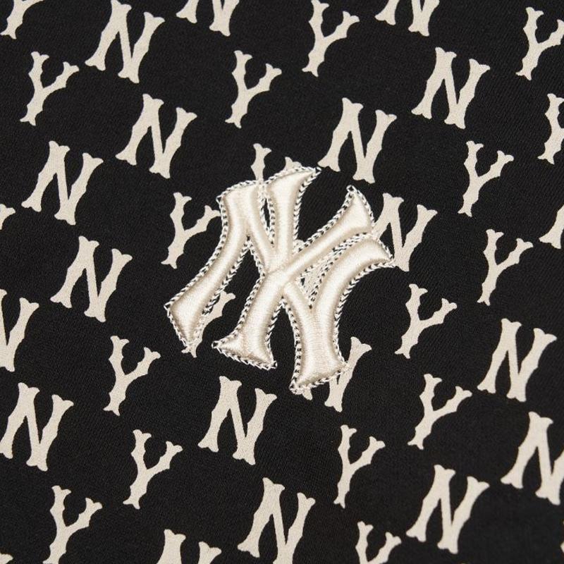 New MLB Old Flower Sweatshirts Unisex Black 3AHDM0221-50BKS